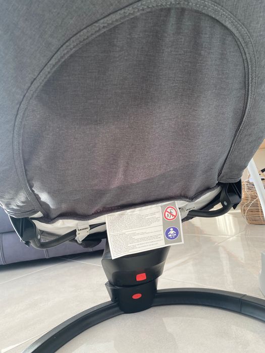 CHIPOLINO Електрическа бебешка люлка - шезлонг ЙОГА АСФАЛТ