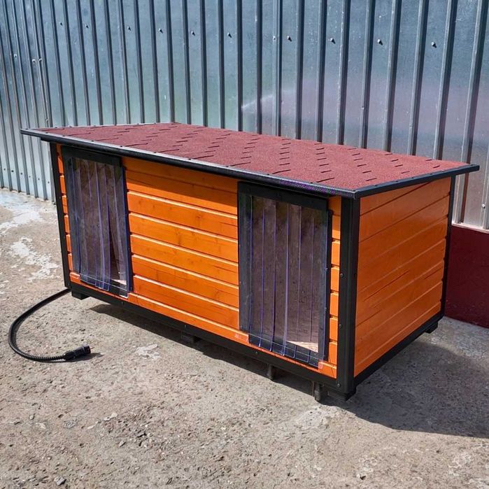 Cusca Caine Dubla Izolata Cu Incalzire Profile Antiros Si Perdea PVC