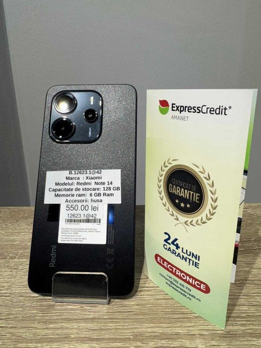 (AG42) Xiaomi Redmi Note 14 b12623 - Garantie 2 ani!