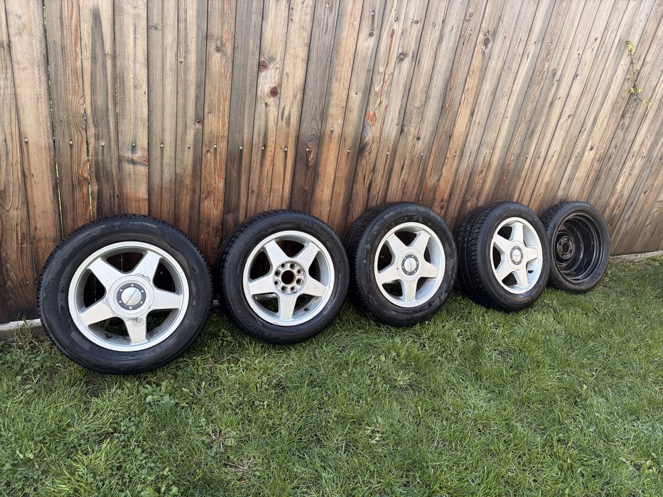Set 4 jante aliaj R14 185/60 + roata de rezerva