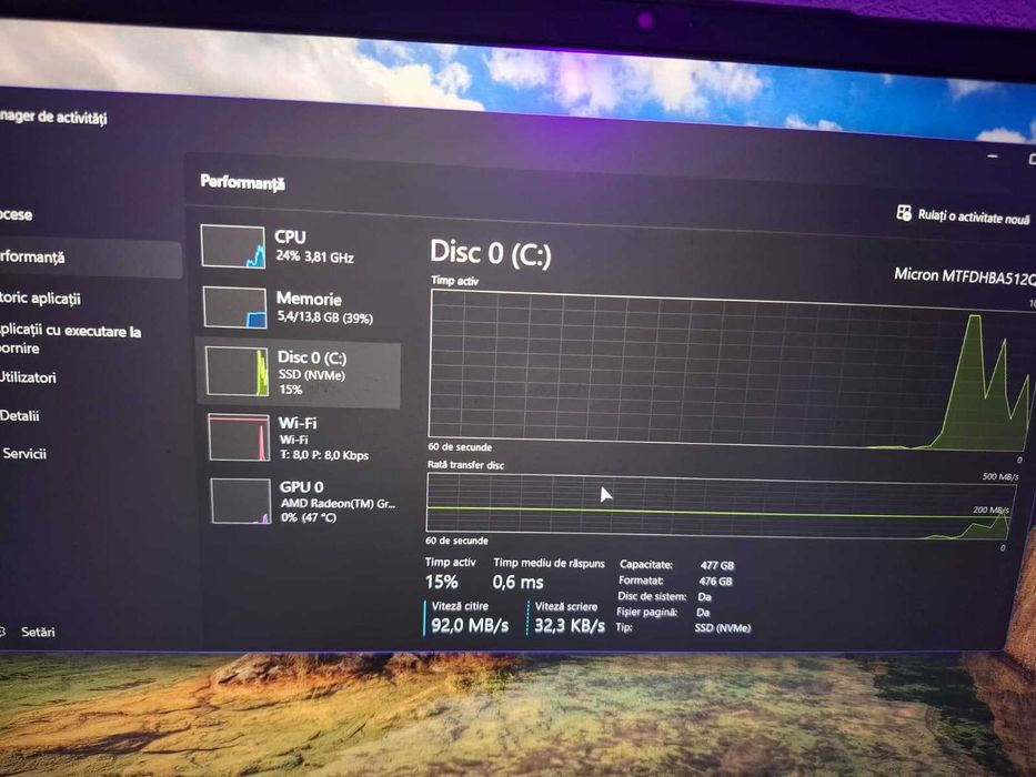 Laptop Ideapad 3-15ALC6 Baterie cu 100% sănătate