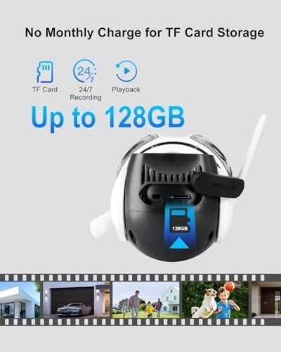 Нова 9MP WiFi външна камера 360° три обектива AI цветно нощно виждане