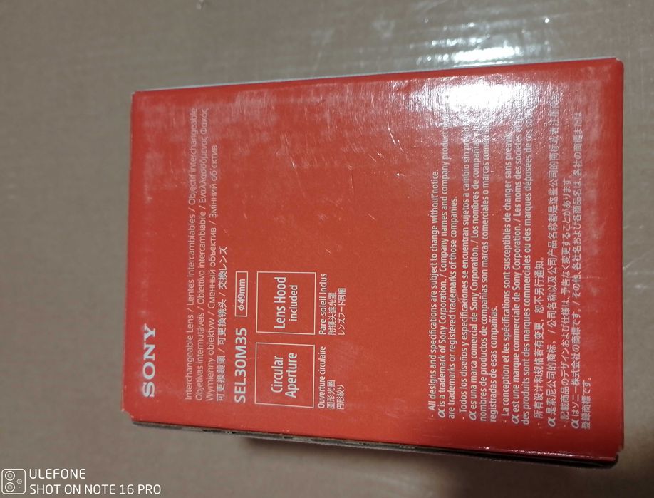 Obiectiv Sony E30 F3.5 Macro E-Mount SEL30M35 Nou