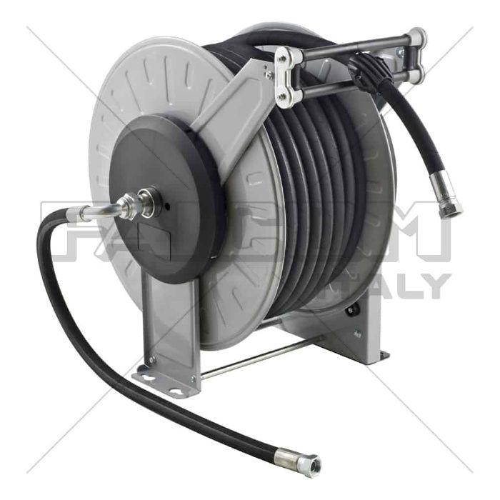 Tambur automat otel +15 mt furtun motorina , max 10 bar, 19x27 mm