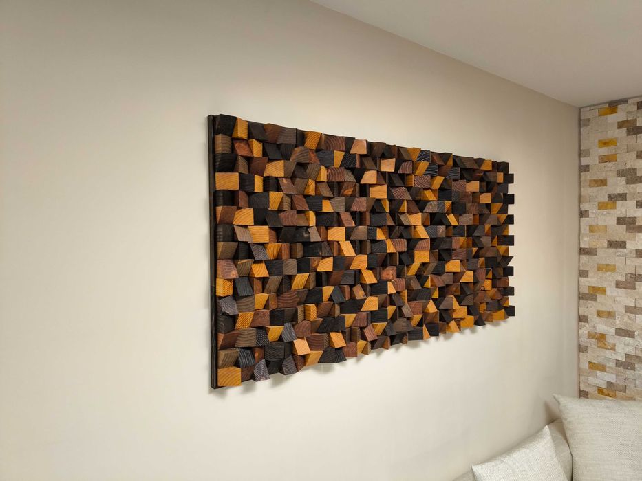 Дървено пано за стена