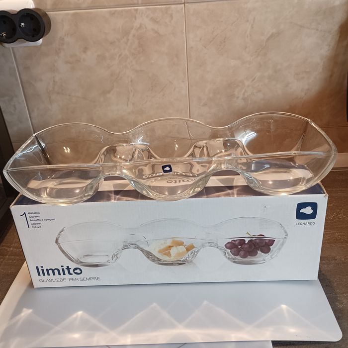 Стъклено плато за ядки и плодове Leonardo