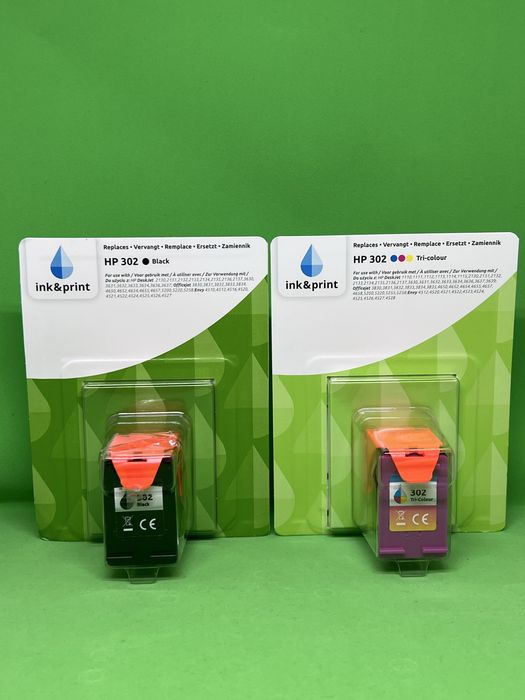 Cartuș de cerneală Ink & Print HP 302, Black si Tri-colour