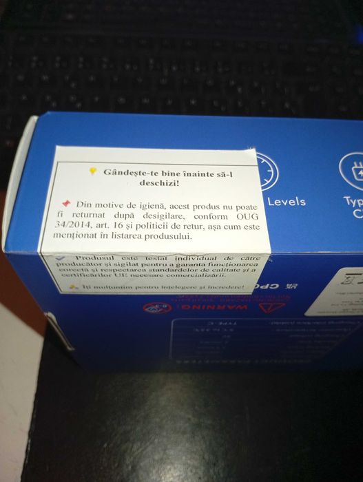 iBLU Aspirator Nazal portabil bebelusi/copii/adulti 3 niveluri , USB-C