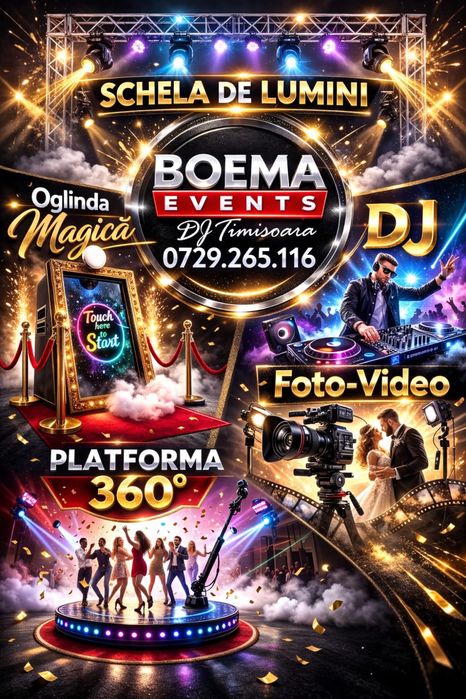 Servicii DJ pentru Nunti,Botezuri,Majorate,Petreceri Tematice