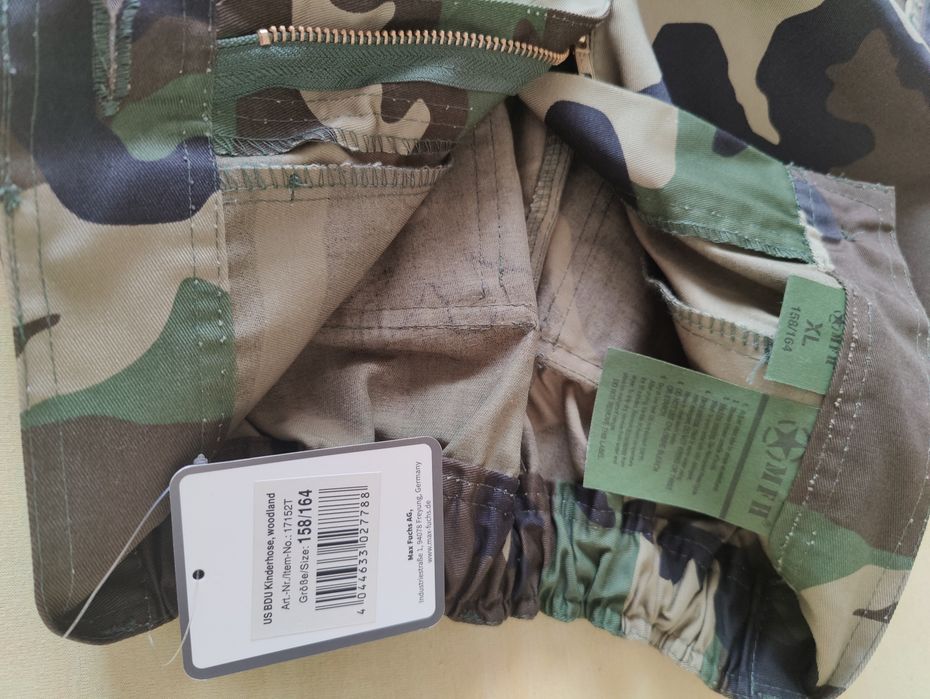 Vand pantaloni copii  print militar,  marime 158/164