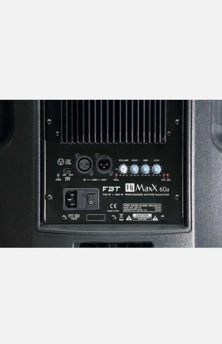 2 броя Активни Тонколони FBT HiMaxX 60A + Оригинални калъфи FBT/Гаранция