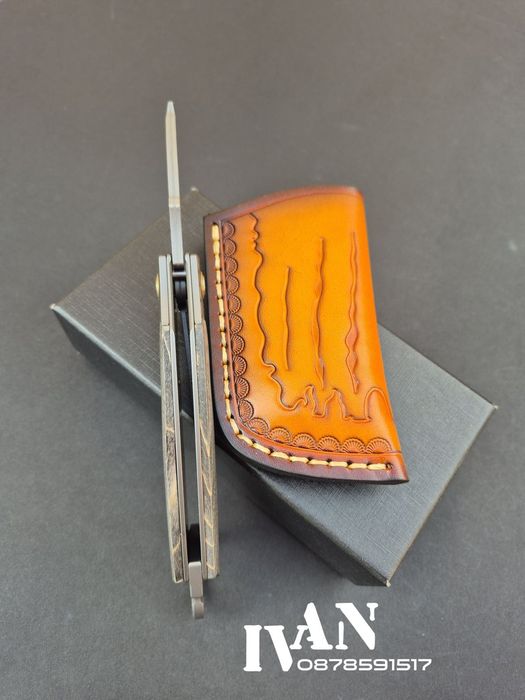 Сгъваем нож-Карамбит-Tyrannosaur Claw-VG10 Дамаска стомана