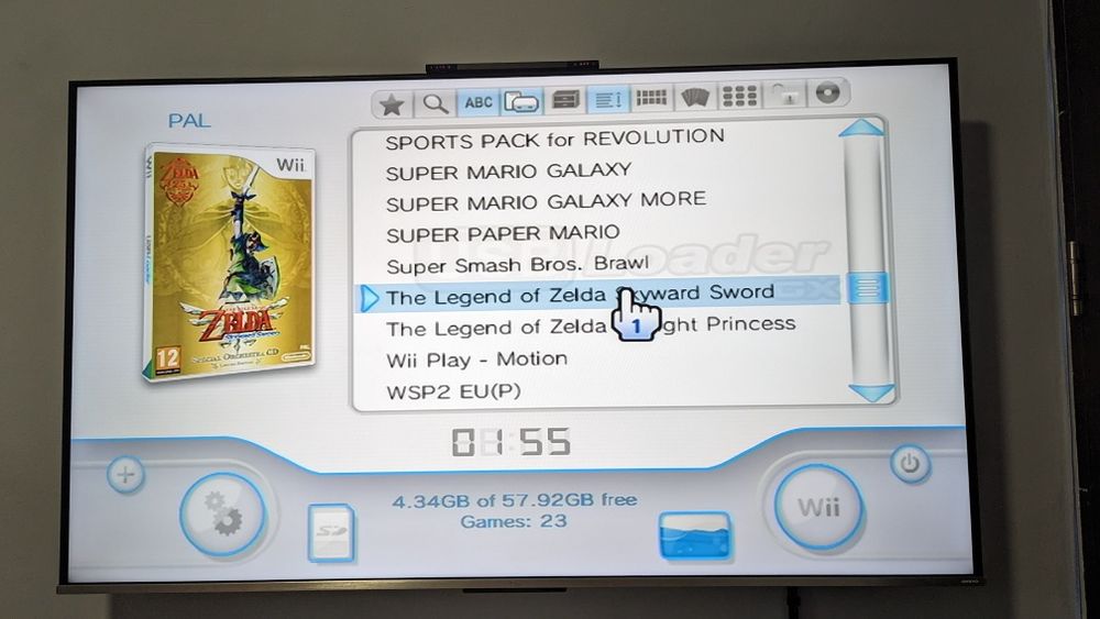 Consola Nintendo Wii White Full Box modata 2 manete/nunchuck's 64gb