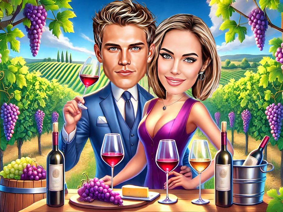 Дигитални карикатури-шарж за Свети Валентин и Трифон Зарезан