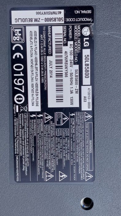 Tv LG smart 50LB5800, display spart, dezmembrez
