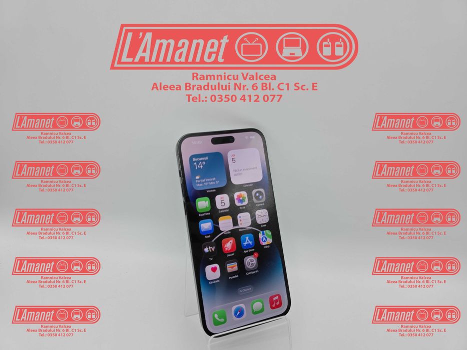 iPhone 14 Pro Max Black 128Gb Neverlocked Stare Buna Bateria 82%