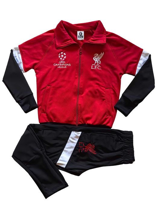 Детски футболен екип Ливърпул комплект дълъг ръкав Liverpool анцуг