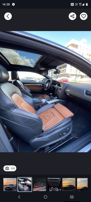 Interior audi a5 coupe