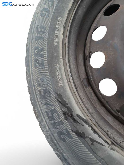 Janta Roata Tabla Otel 215 55 16 ZR16 Peugeot 5008 2.0 HDI 2009 - 2016 (6 1/2J15H2E ET26) [JNT0017]