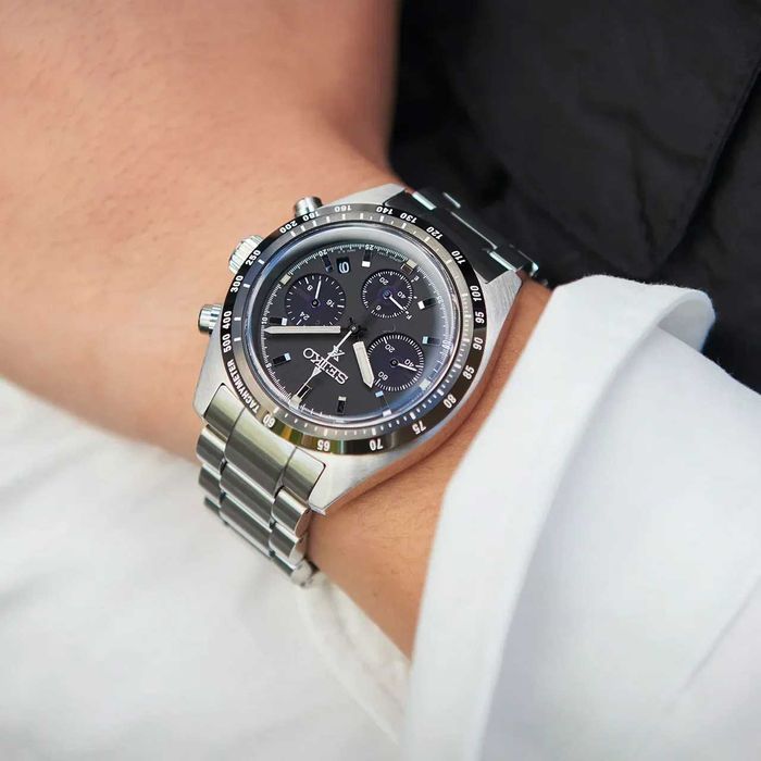 Seiko Prospex Speedtimer Solar Chronograph Black SSC819