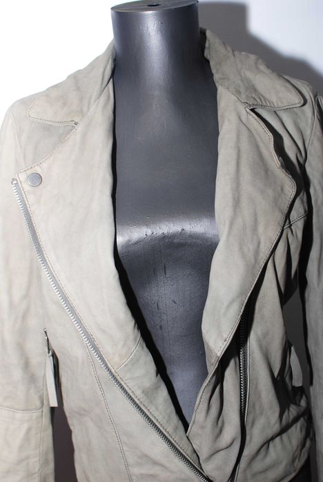 Geaca de piele pentru femei Mango XS