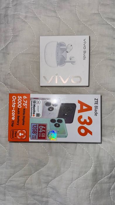 Телефон + беспроводные наушники в подарок