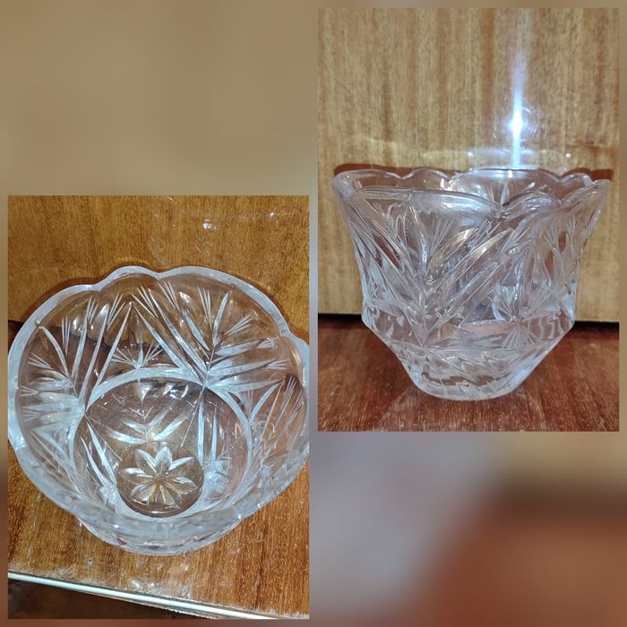 Салатница хрустальная средняя