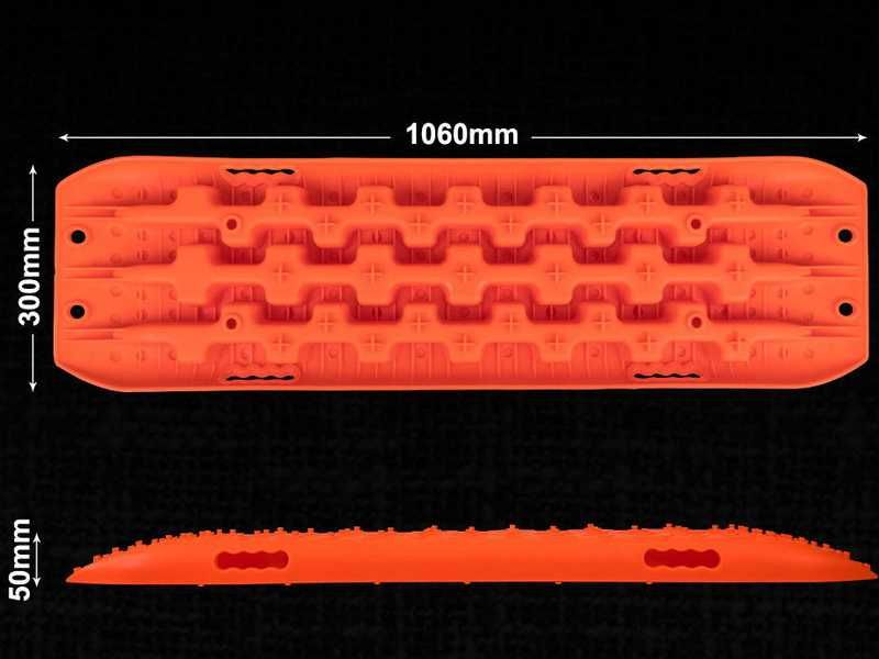 Подложки против боксуване за кал и сняг 106 см офроуд тракшън подложки
