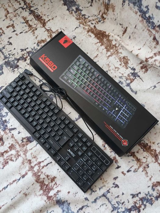 ТОП ЦЕНА!! Светеща Геймърска Клавиатура JEDEL K590 ,Гейминг Клавиатура