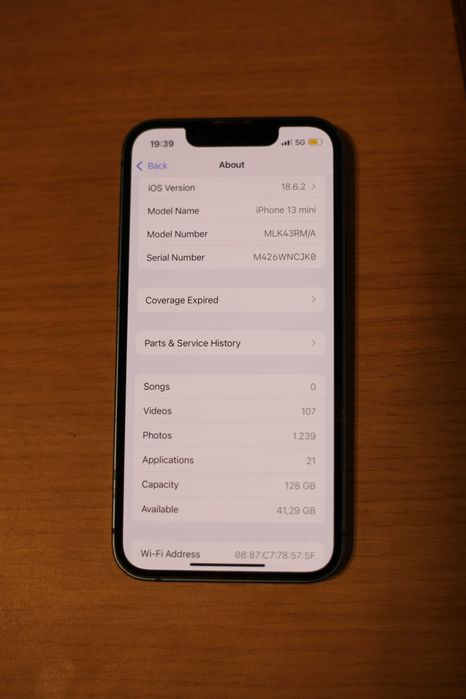 iphone 13 mini albastru 128Gb neverlock
