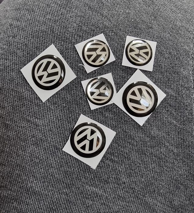 Емблема за ключ Vw Volkswagen стикер лого два модела 11 и 14 мм