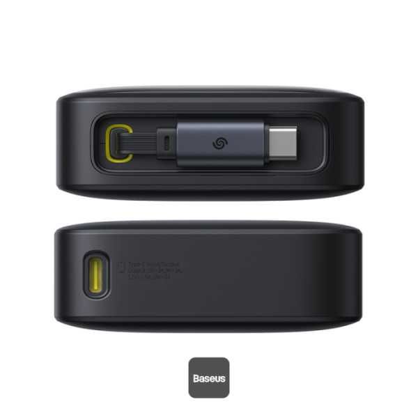 Baseus PowerBank 20000 мАч 65W Выдвижным Кабелем USB-C. Есть доставка