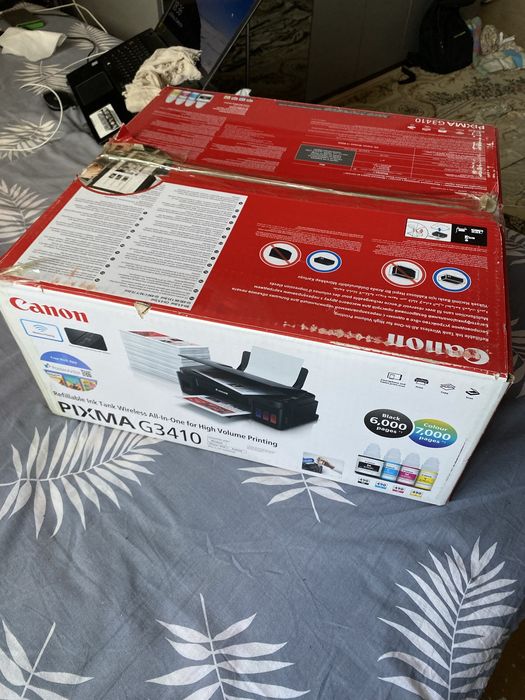 Цветной принтер Canon PIXMA G3410 с Wi-Fi (3 в 1 МФУ)