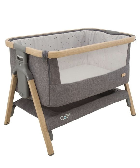 Бебешко легло -  Next to me - Tutti Bambini CoZee (Oak & Charcoal) + Подаръци