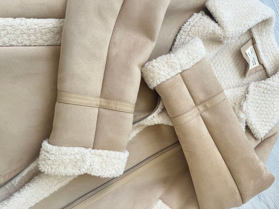 Зимно яке Zara бежов цвят