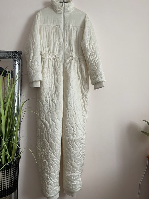 Salopeta pentru schi marimea M crem/negru