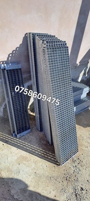 Grilaje-trepte zincate 200x80