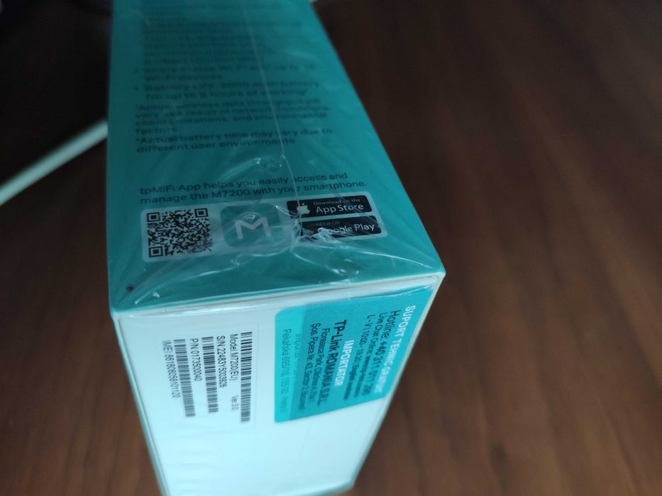 Router WiFi 4G TP-Link M7200 Portabil Orice SIM Cutie Sigilata