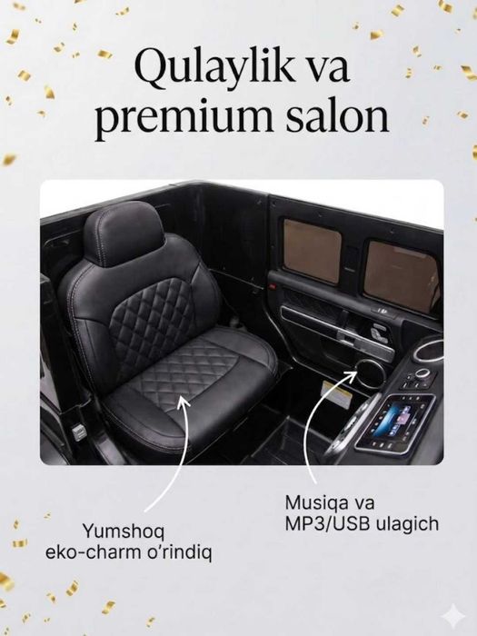 Bolalar elektromobili Mercedes G-class Gelandewagen