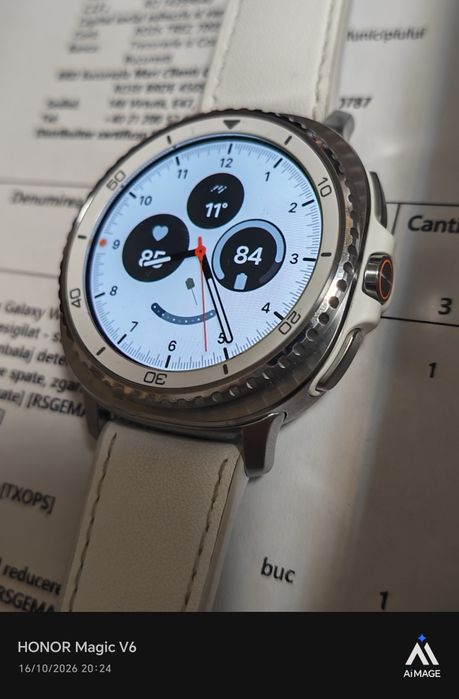 Samsung Galaxy Watch 8 Classic -46 mm White / Factura și Garanție