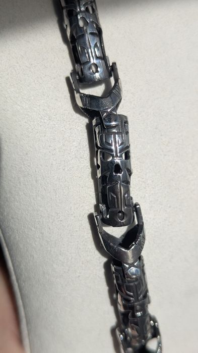 Мъжки сребърен синджир - Уникален