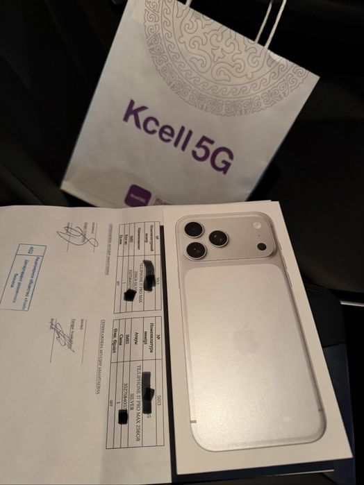 Новый айфон 17 про макс 256 silver