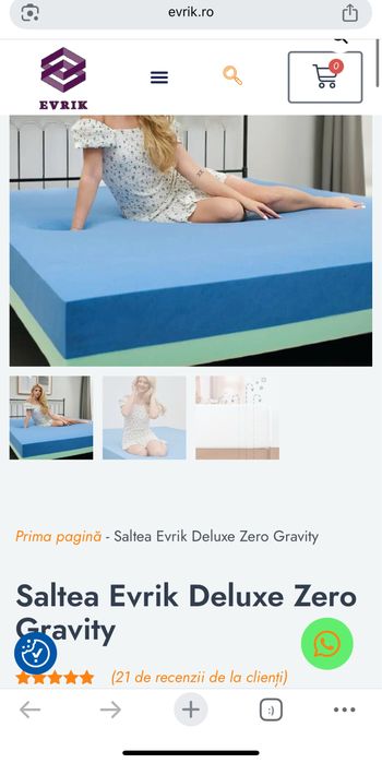 Vand saltea moale ( strat spuma de memorie 12 cm)