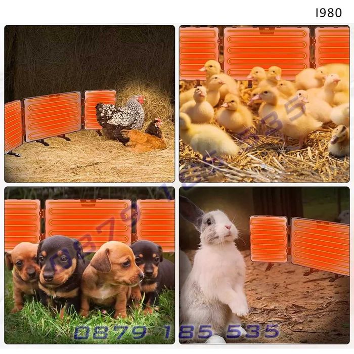 Сгъваем панел нагреватели топлене пилета малки домашни животни топлилк