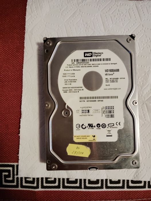 HDD  160 GB Western digital