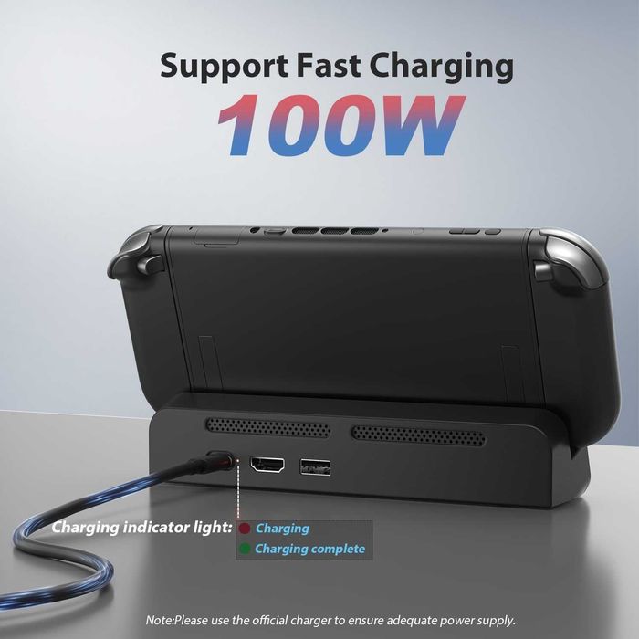 Докинг станция за телевизор за Nintendo Switch 2, преносима докинг станция за Switch 2 с HDMI порт