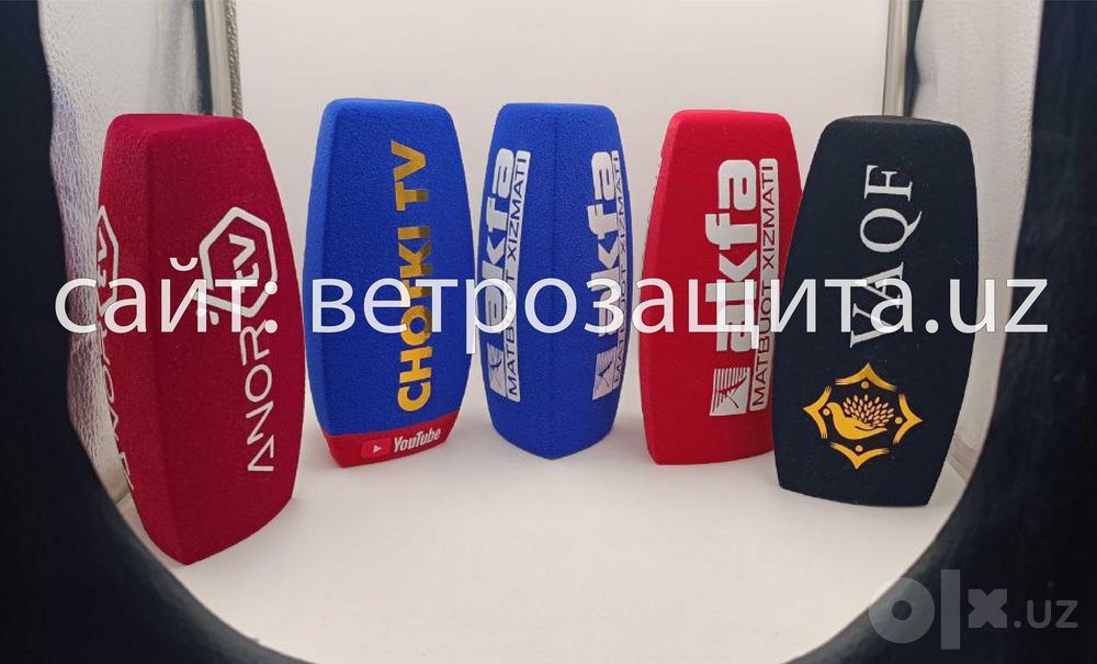 насадка для микрофона с логотипом