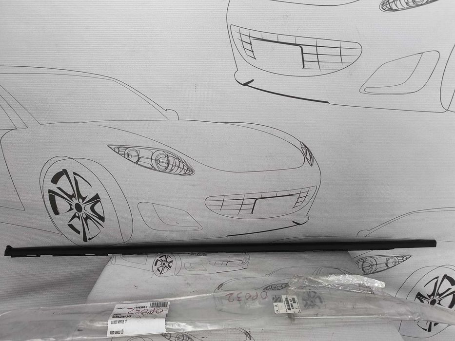 Ornament / Cheder Exterior (Perie Geam) Ușă Stânga Față Peugeot 308 II [2013-2021] / 9309Q1 (1C4)