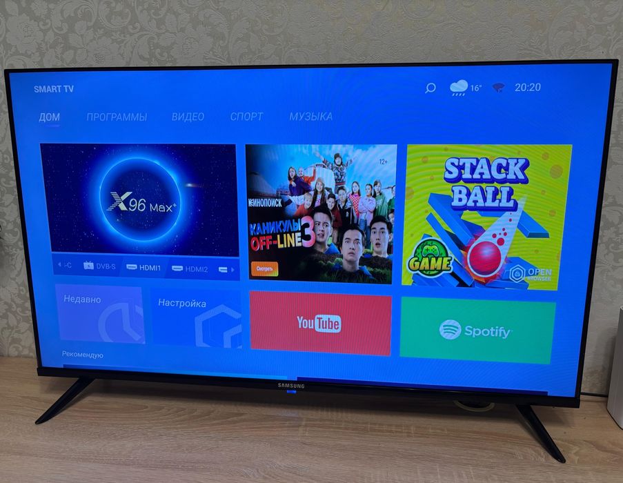 Продам телевизор samsung+андроид тв приставка