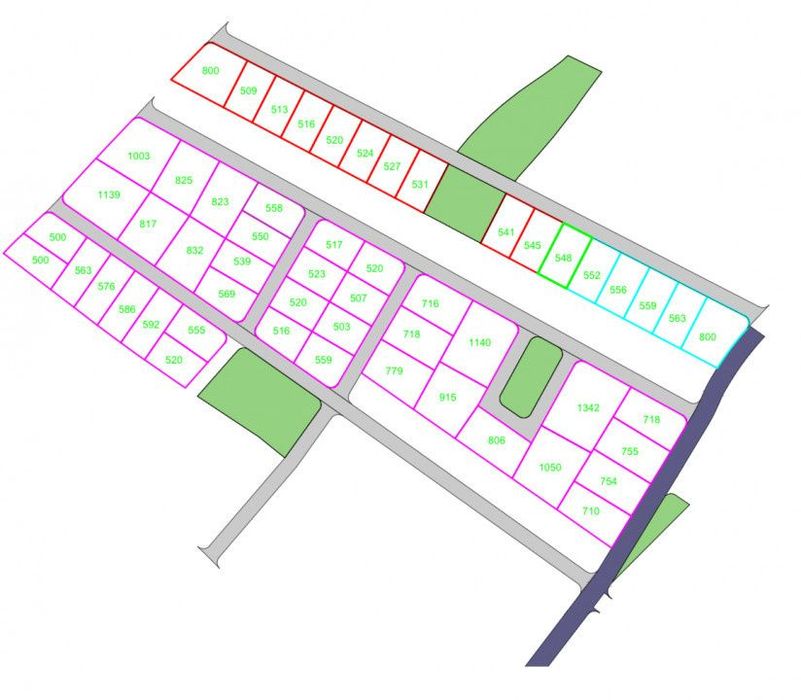 Parcele teren intravilan cu suprafete cuprinse intre 500-530 mp , Chin